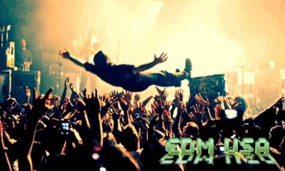 EDM stage diving