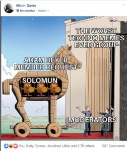 mitch davis trojan horse meme